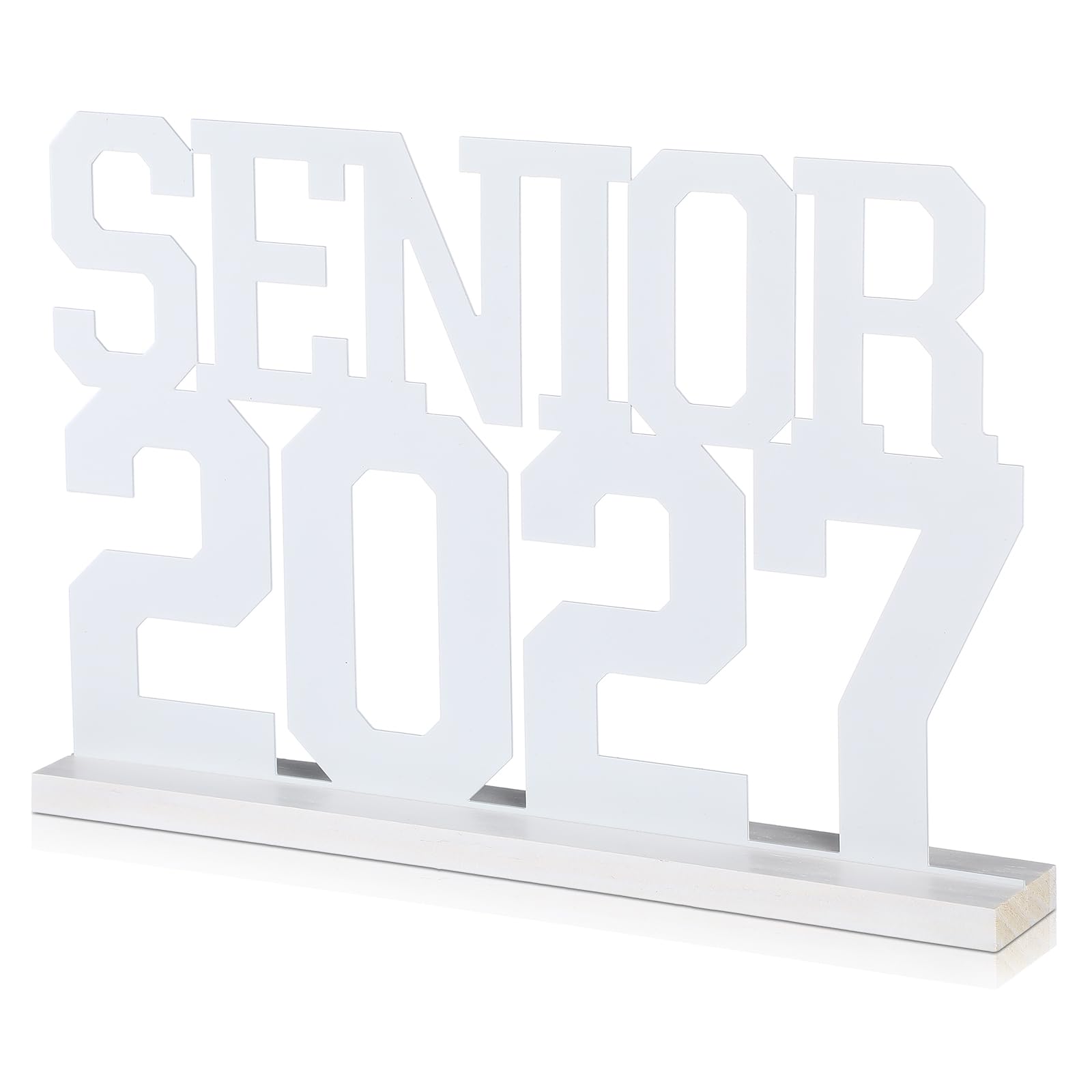 Cinnvoice Senior 2027 Sign Graduation Decorations Metal Class of 2027 Decorations Photo Booth Props Graduation Table Centerpiece