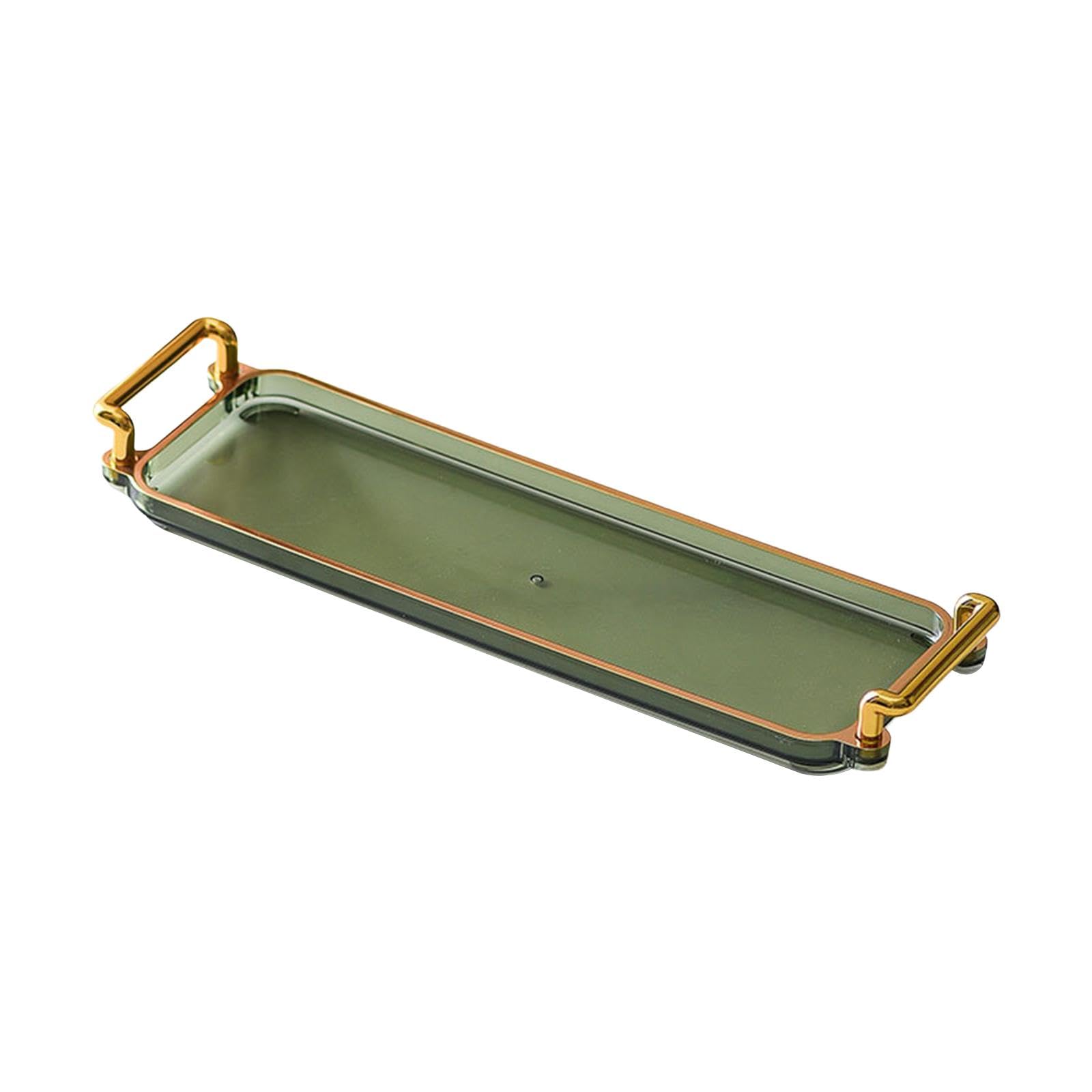 Zoomella Rectangular Serving Platters With Handles Vanity Tray For Party Home Kitchen Green|Home & Garden|Kitchen, Dining & Bar|