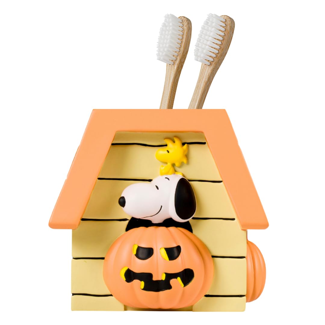 Peanuts Snoopy Toothbrush Holder - Makeup Brushes/Pens Tumbler, (Officially Licensed Product) by Franco Collectibles