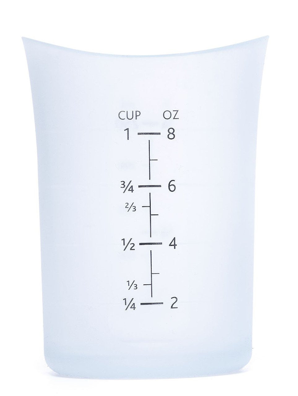 Isi Basics Silicone Flexible Measuring Cup, Clear, 1 Cup