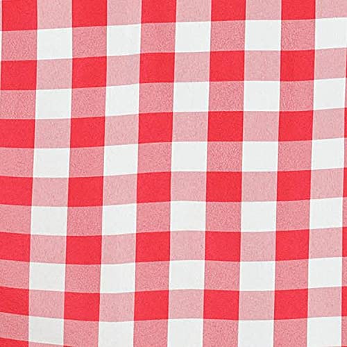 Balsacircle 90-Inch X 156-Inch Red Checkered Tablecloth Table Linens Wedding Party Events Decorations Kitchen Dining Catering
