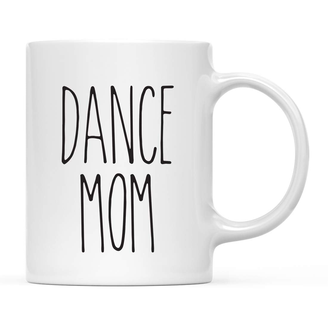 Andaz Press Simple Rustic Farmhouse Kitchen Decor 11oz. Ceramic Coffee Tea Mug Gift, Dance Mom, 1-Pack, Includes Box, Minimalist