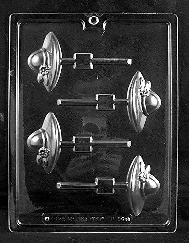 Grandmama'S Goodies D094 Ladies Society Hat Lollipop Chocolate Candy Soap Mold With Exclusive Molding Instructions