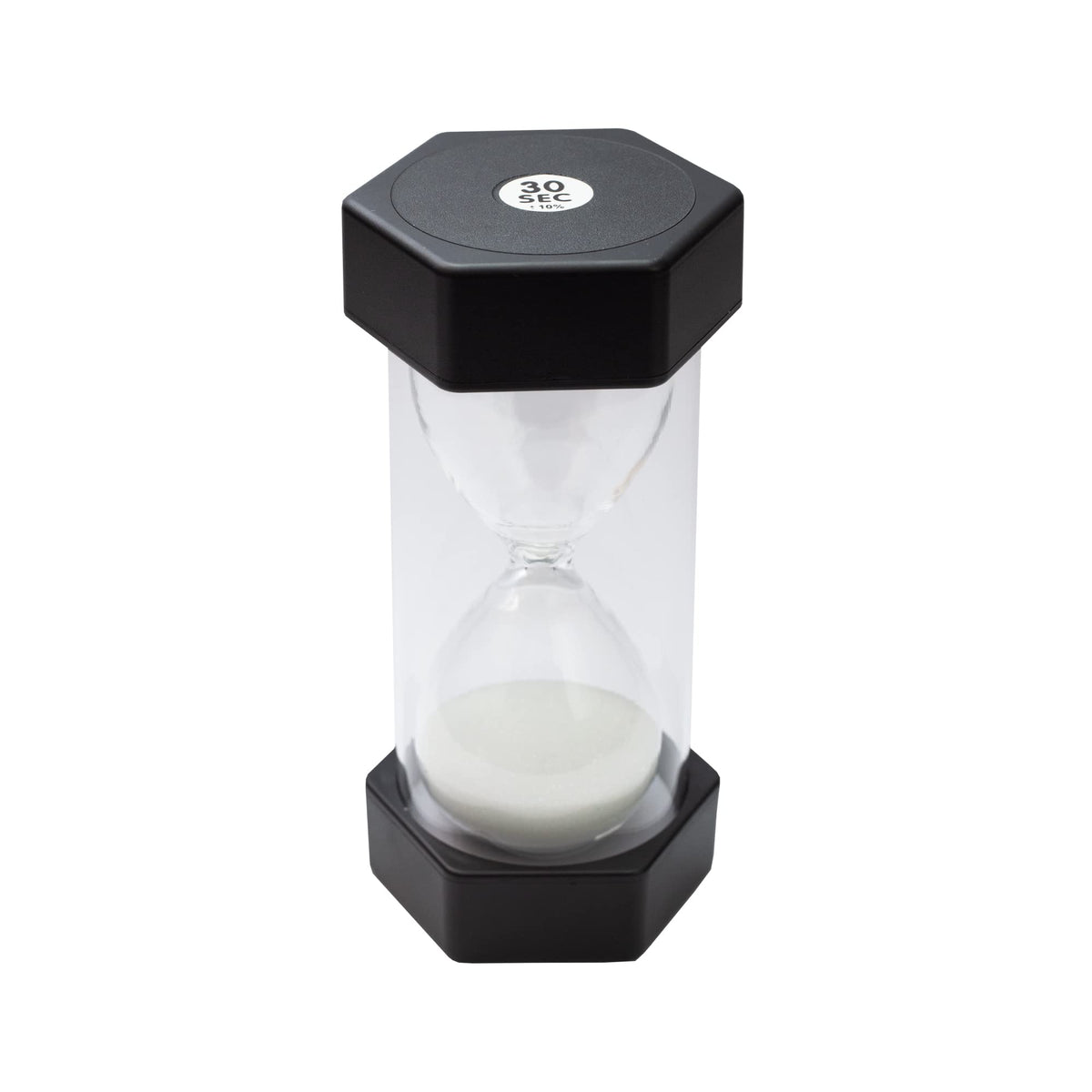 Teacherfav Sand Timer For Kids - 30 Seconds Black - 5 Inches Hour Glass Acrylic Covered For Classroom, Home & Kids Room - Medium
