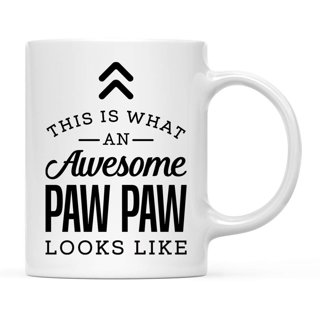Andaz Press 11oz. Ceramic Coffee Tea Mug Gift, This is What an Awesome Paw Paw Looks Like, 1-Pack, Birthday Gift Ideas Coworker
