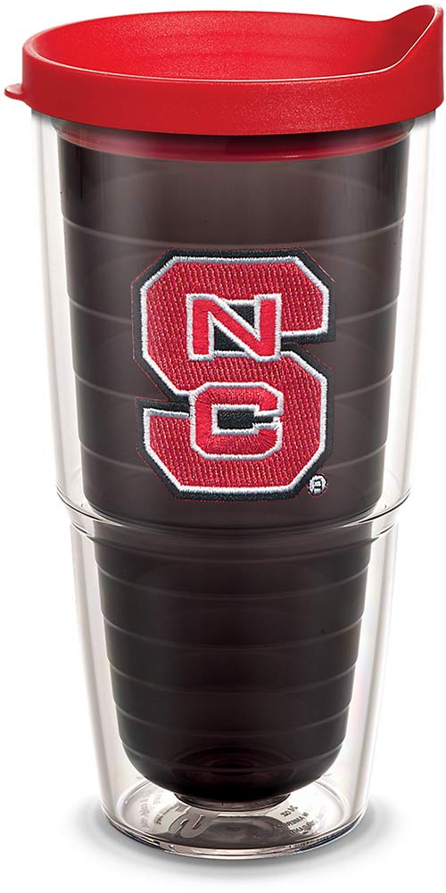 Tervis Made In Usa Double Walled North Carolina State Wolfpack Insulated Tumbler Cup Keeps Drinks Cold & Hot, 24Oz, Primary Logo
