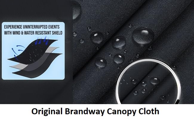 Brandway 6X6X7 Ft. Canopy Tetron Waterproof, Foldable & Portable For Advertisement, Product Promotion, Outdoor Display & Pop-Up