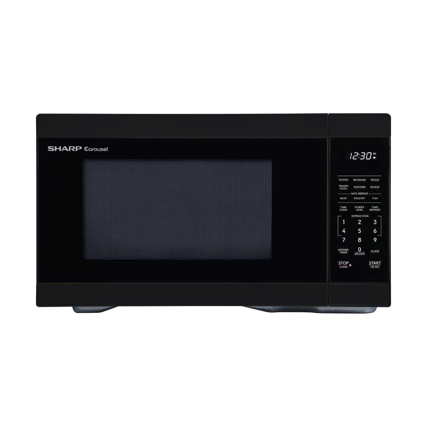 SHARP Countertop Microwave Oven with Removable 12.4 Carousel Turntable, 1000 Watt, 1.1 Cubic Feet, Black
