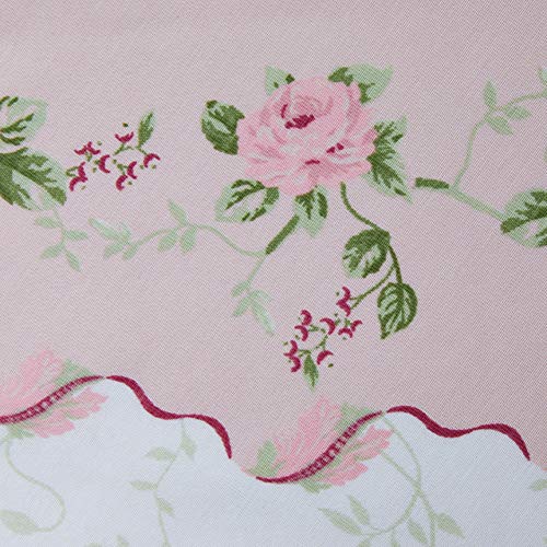 Rose Printed Tablecloth 60 Inch Round Or 61''X98'' Rectangle Tablecloth Fabric Table Cover For Kitchen, Dining Room And Party (1