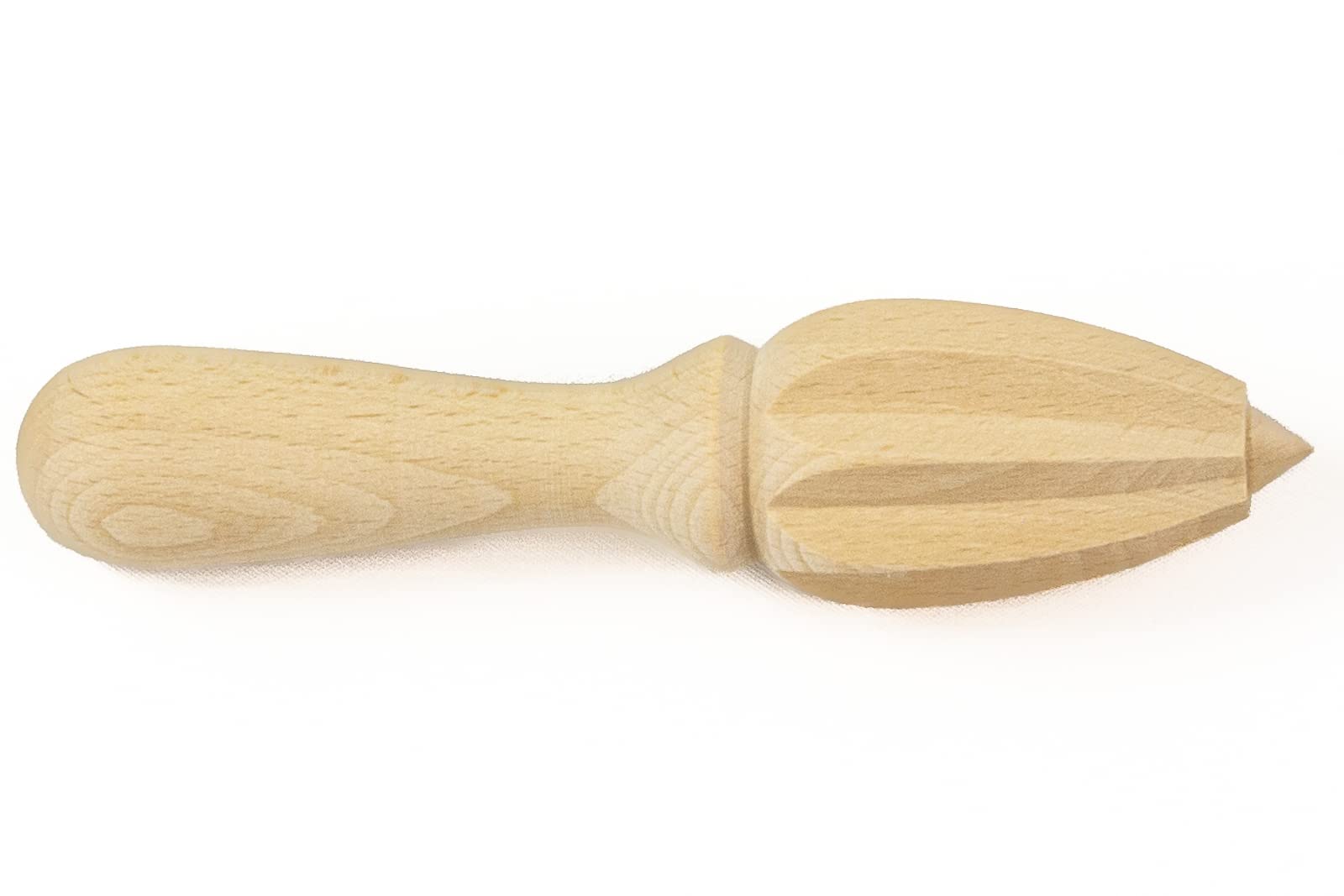 Citrus Juicer Reamer, Raw Wood Uncoated Natural European Beechwood