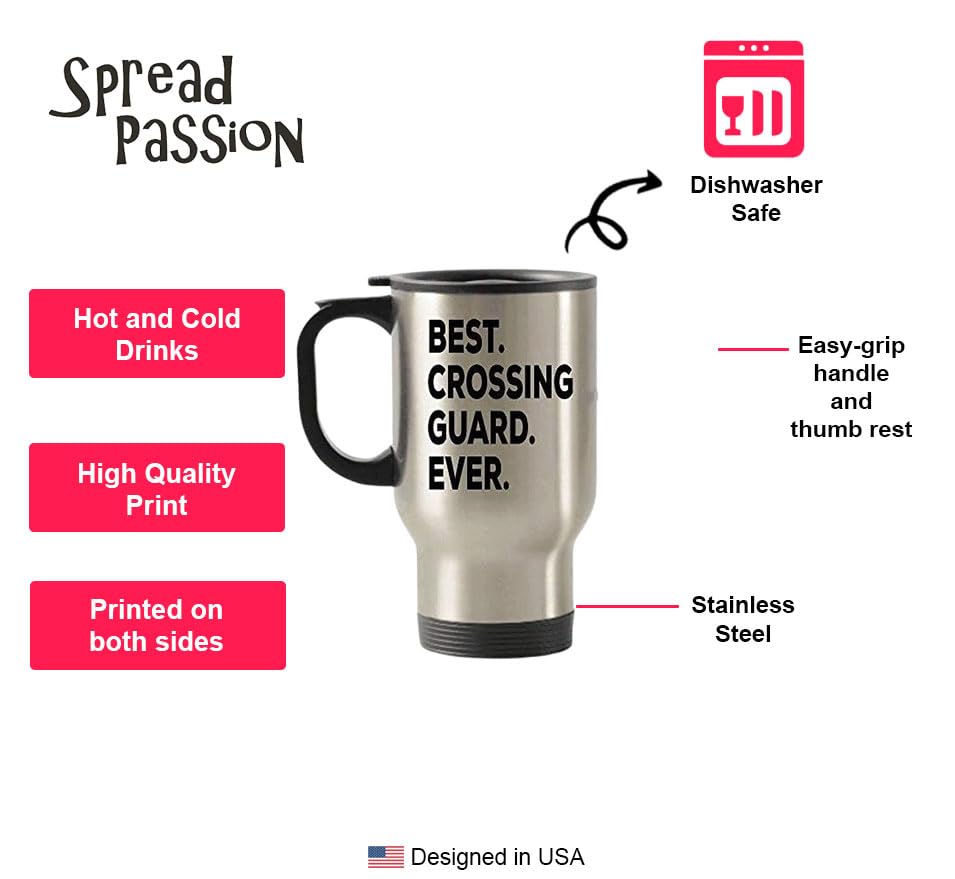 The Spreadpassion Store - The Best Crossing Guard Ever Tumbler - Stainless Steel Novelty Tumbler For Birthday And Anniversary Pa