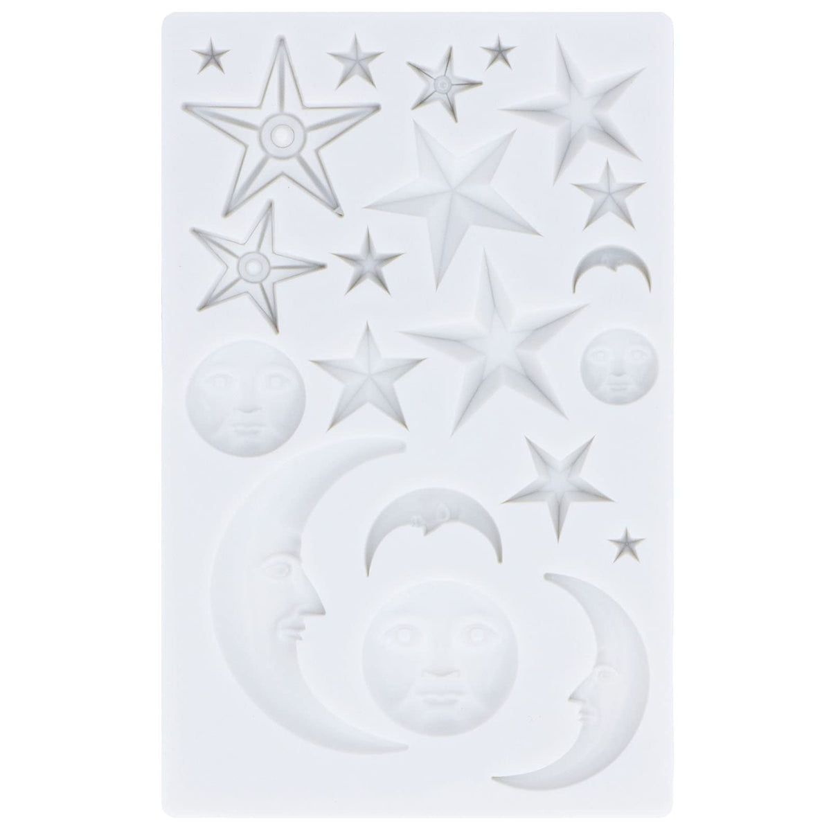Tnfeeon Chocolate Star Moon Moon Face Nonstick Food Grade Silicone Reusable Heat Resistant Odorless Chocolate Makers Silicone Fo