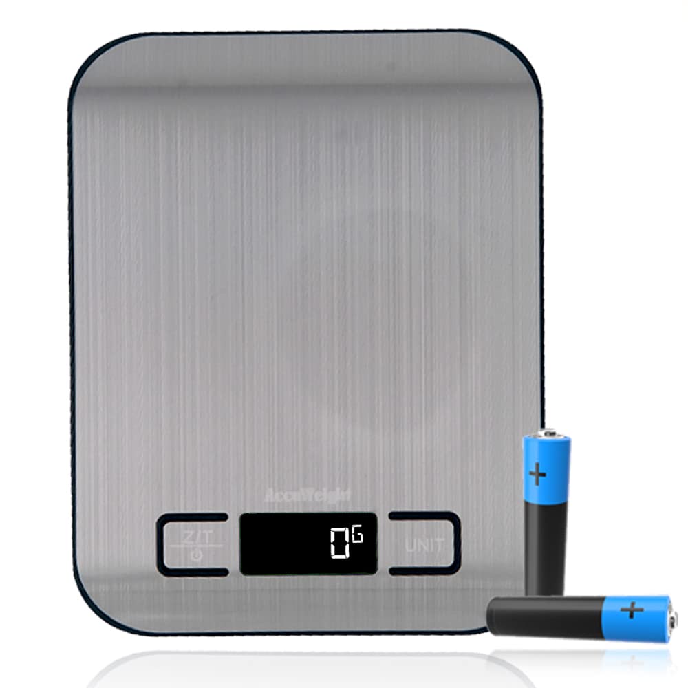 Atom Stainless Steel Digital Weighing Scale With 5 Kg Capacity & 1Gm Accuracy, Baking, Kitchen, Food, Nutrition, Health, Fitness