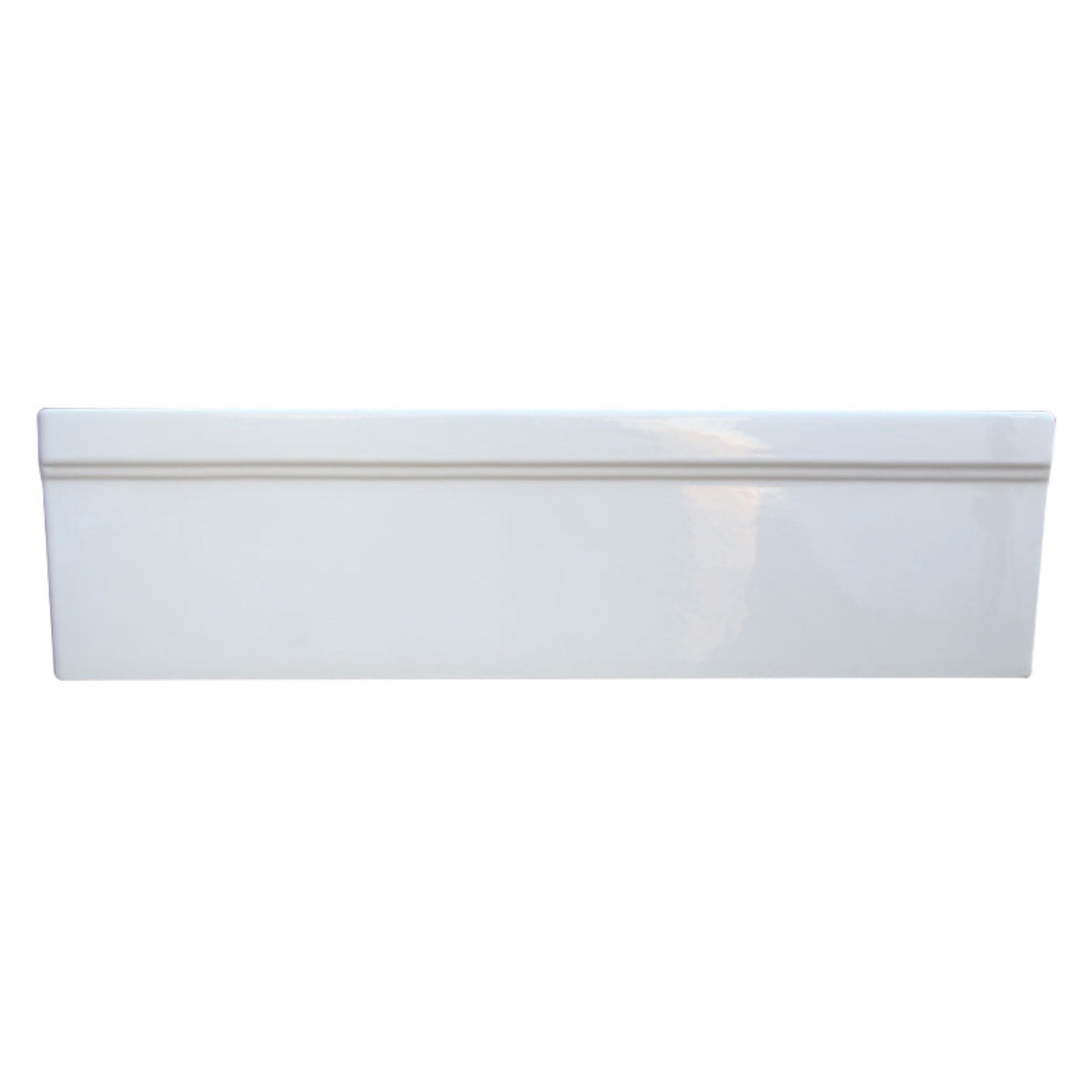 Farmhaus Fireclay Quatro Alcove Large Reversible Sink And Small Bowl With Decorative 2 ? Lip On Both Sides