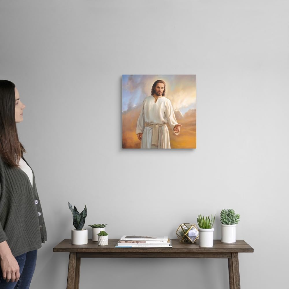 Canvas On Demand I Am Canvas Wall Art Print By Mark Missman, Traditional, Home Decor, Christian, Christianity Artwork, 16''X16''