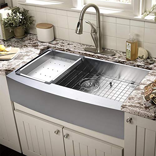 Starstar 18'' Stainless Steel Colander For Kitchen Sink