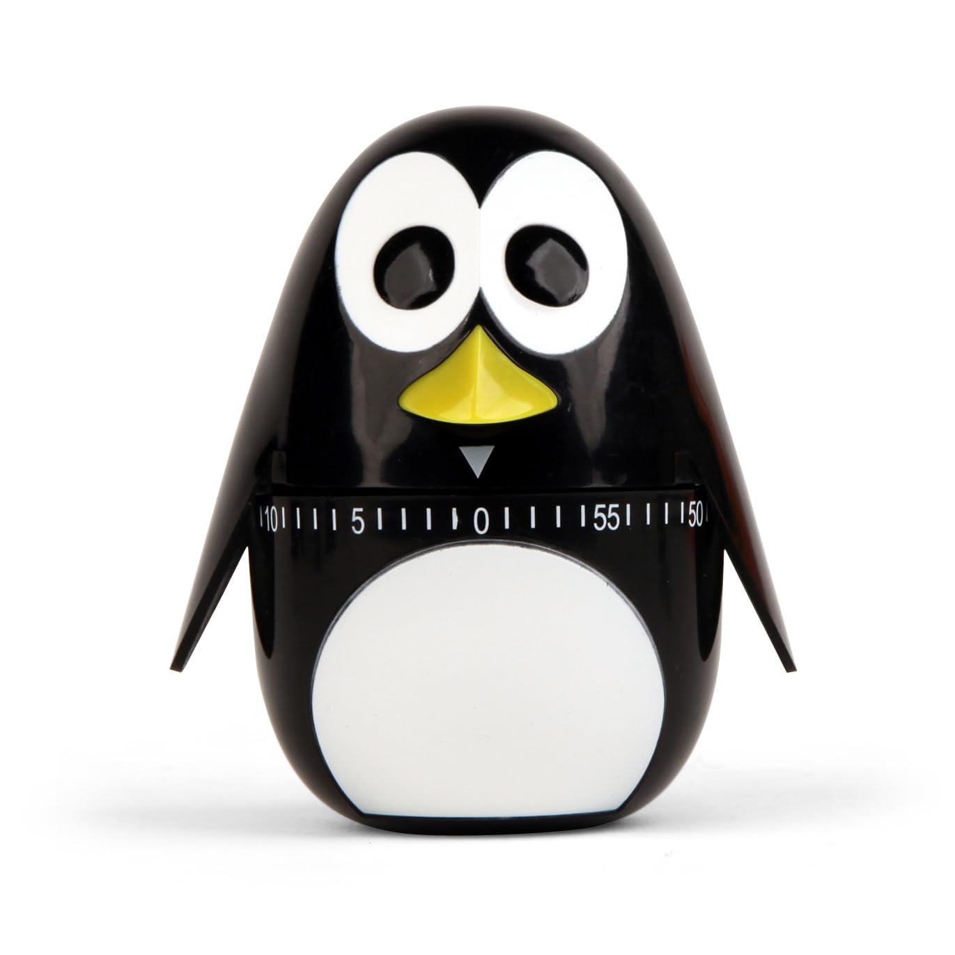 Kikkerland Penguin Kitchen Timer - Black/White, Model KT18, 1 EA