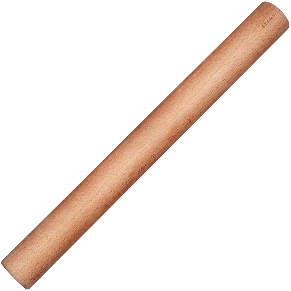 Etens Rolling Pin 17.3Inch, Professional Dowel Wood Rolling Pins For Baking Pasta Pizza Pie And Cookie, Wooden Dough Roller Pin