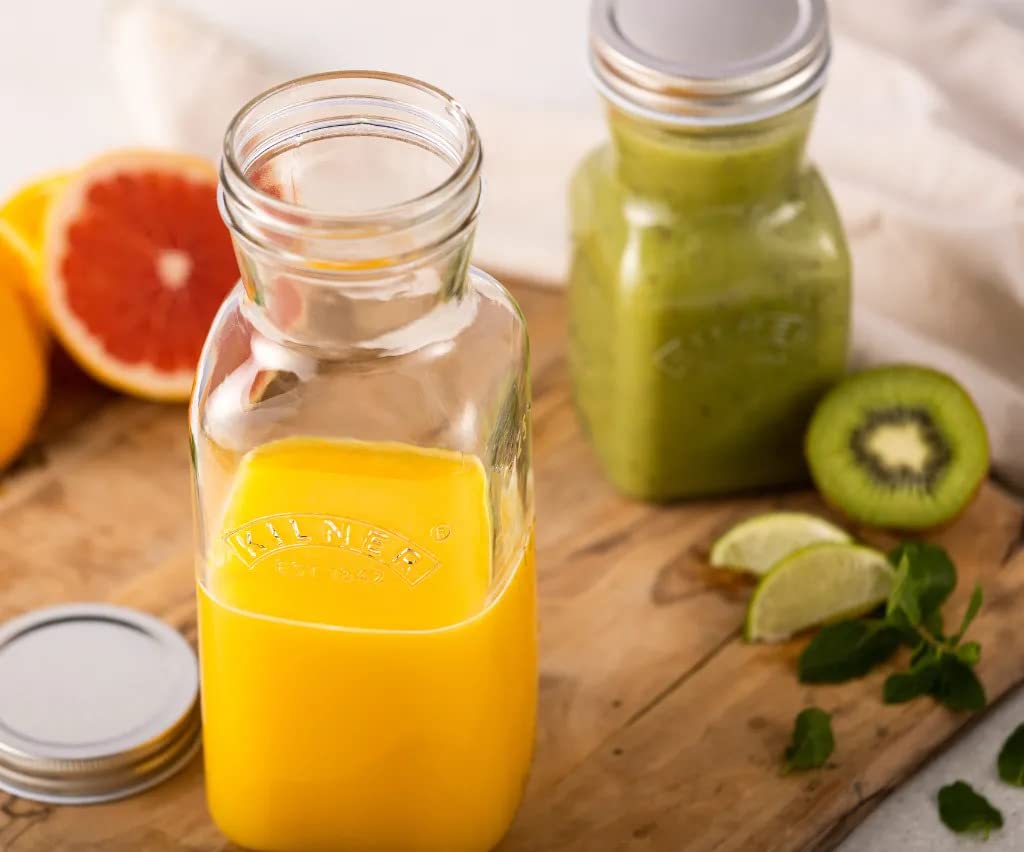 Kilner Juice And Sauce Glass Bottles 1 Litre