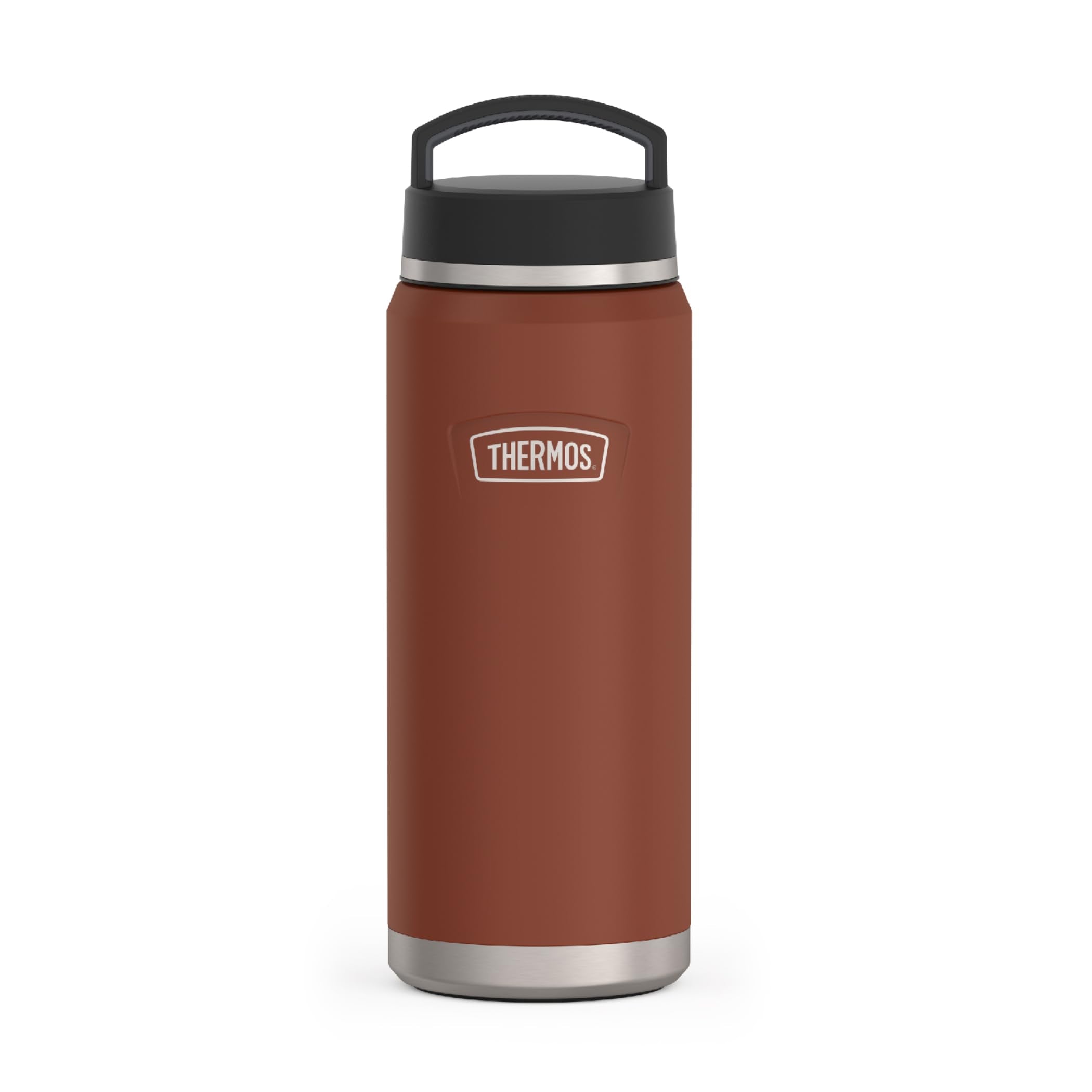 Thermos Icon Series Water Bottle With Screw Top Lid - 40 Ounce, Saddle - Stainless Steel Vacuum Insulated Water Bottle With Lid