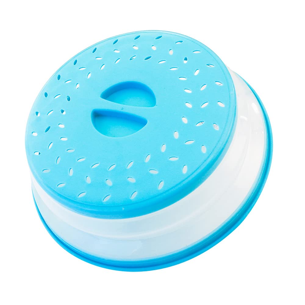 10.5 Inch Collapsible Microwave Splatter Cover For Food With Silicone Mats, Dishwashersafe, Microwave Plate Cover With Steam Ve