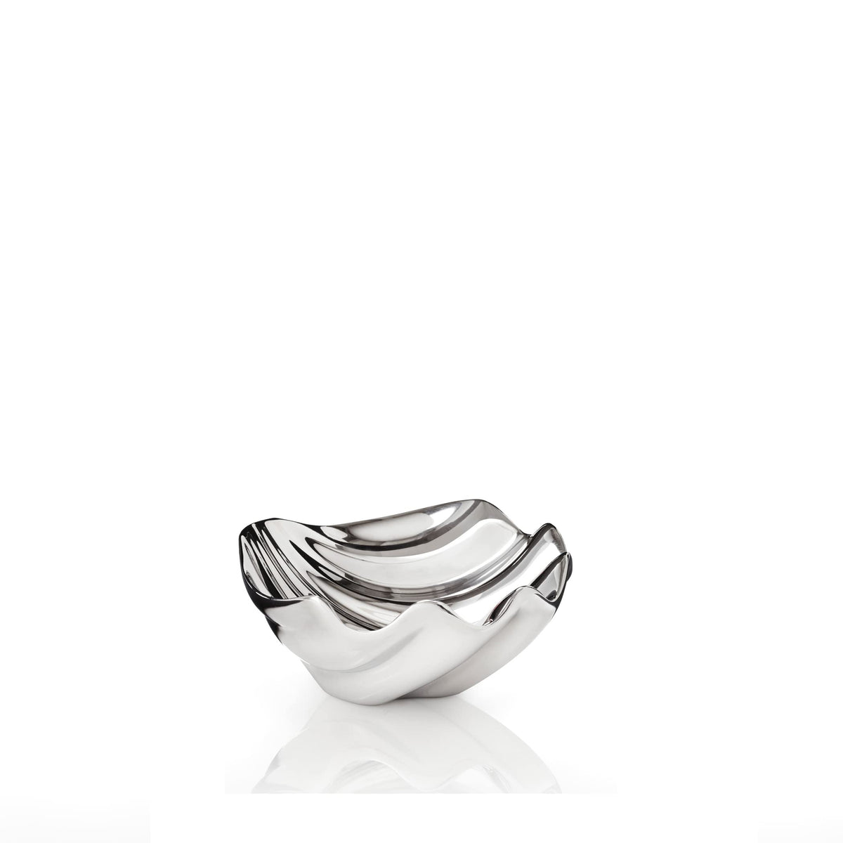 Nambe - Home Decor Collection - Oceana Sea Shell Dip Bowl - Measures At 4.5'' X 4'' X 1.5'' - Made With Nambe Alloy - Designed B