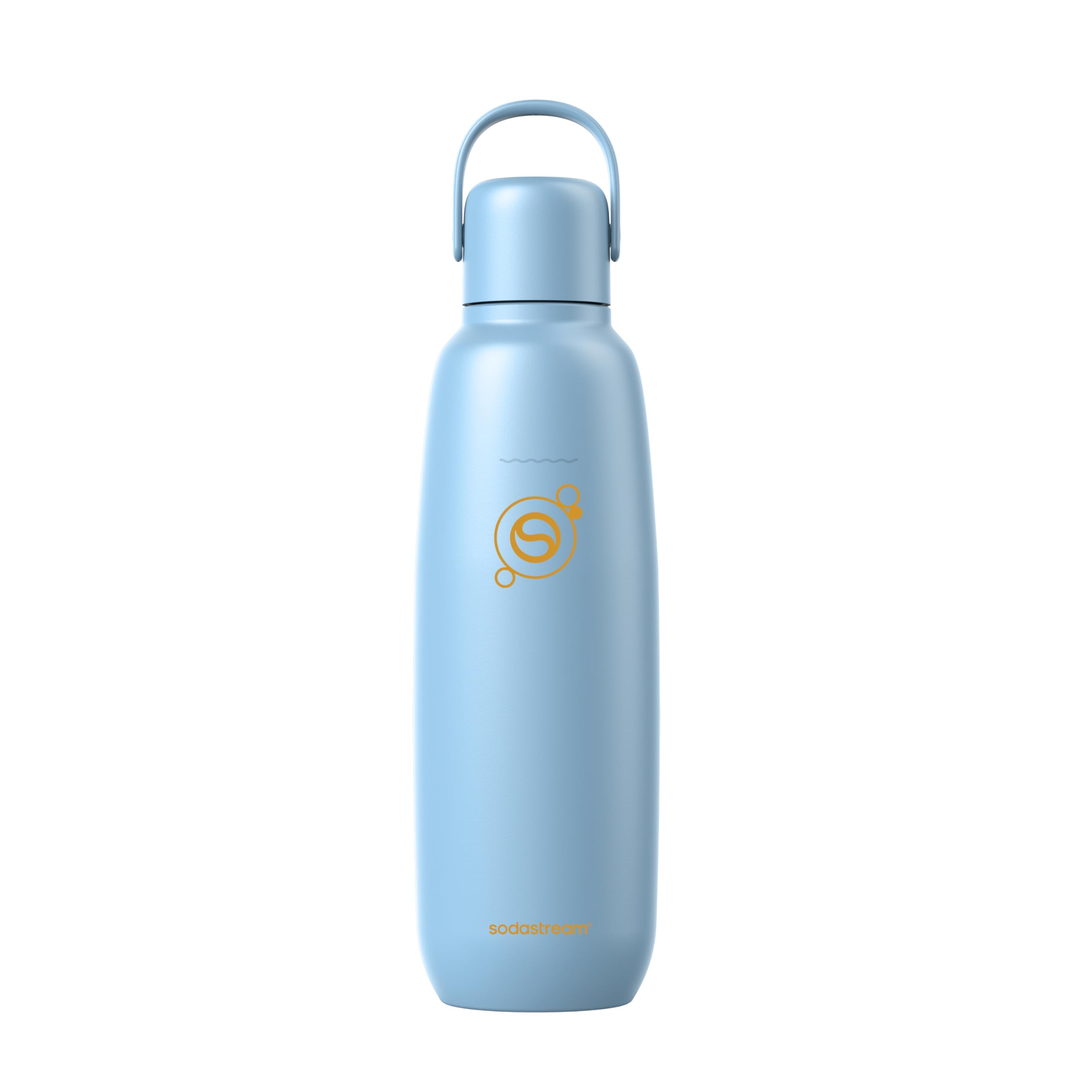 sodastream Fizz & Go Cool - All Metal Bottle (Arctic) Carbonating Bottle Capacity, 0.9L