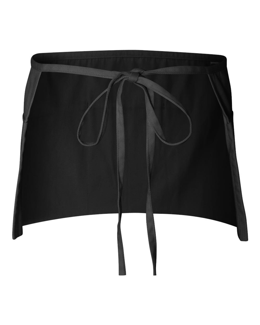 12 Pack - Black Server Waist Aprons, Waitress Half Apron