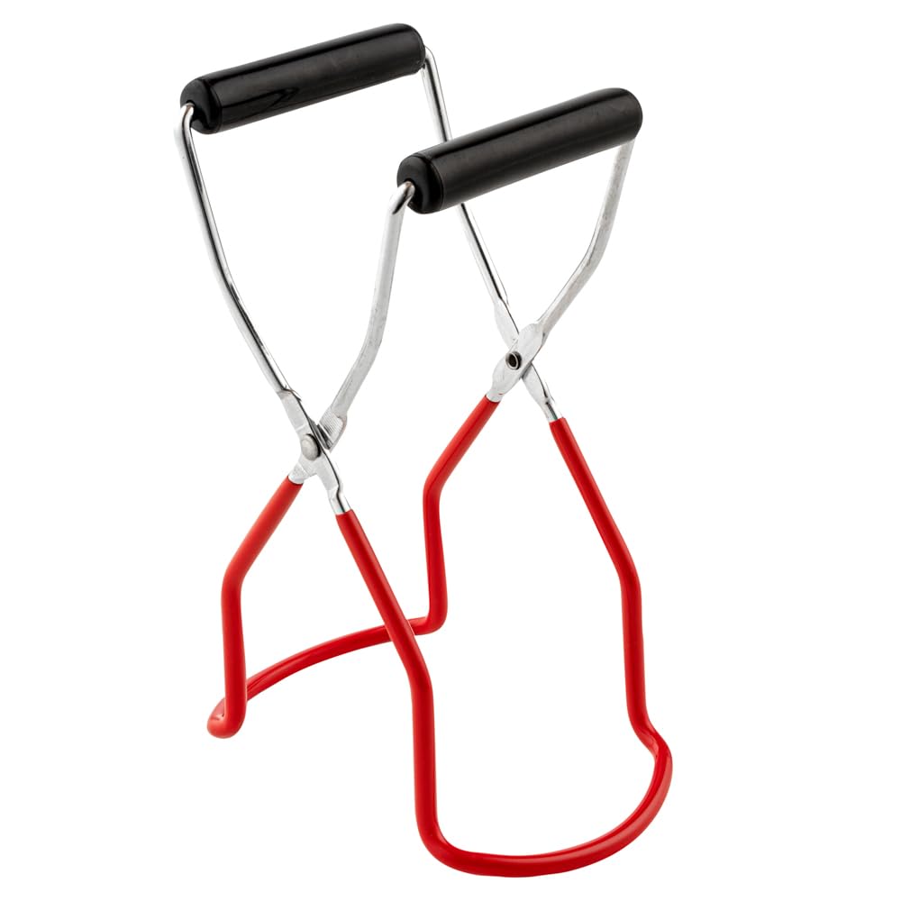 Restaurantware Met Lux 8.8 X 3.2 Inch Canning Jar Lifter 1 Durable Mason Jar Grabber - Withstands High Heat Vinyl-Coated Clamps