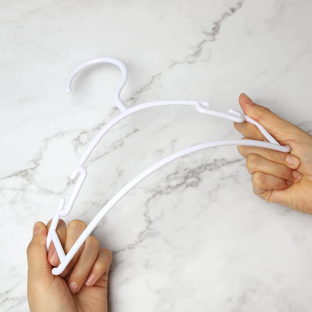 Goodtou Baby Hangers Plastic Kids Hangers Clothing Toddler Hangers 100 Pack Hangers For Baby Children Toddler Hangers White