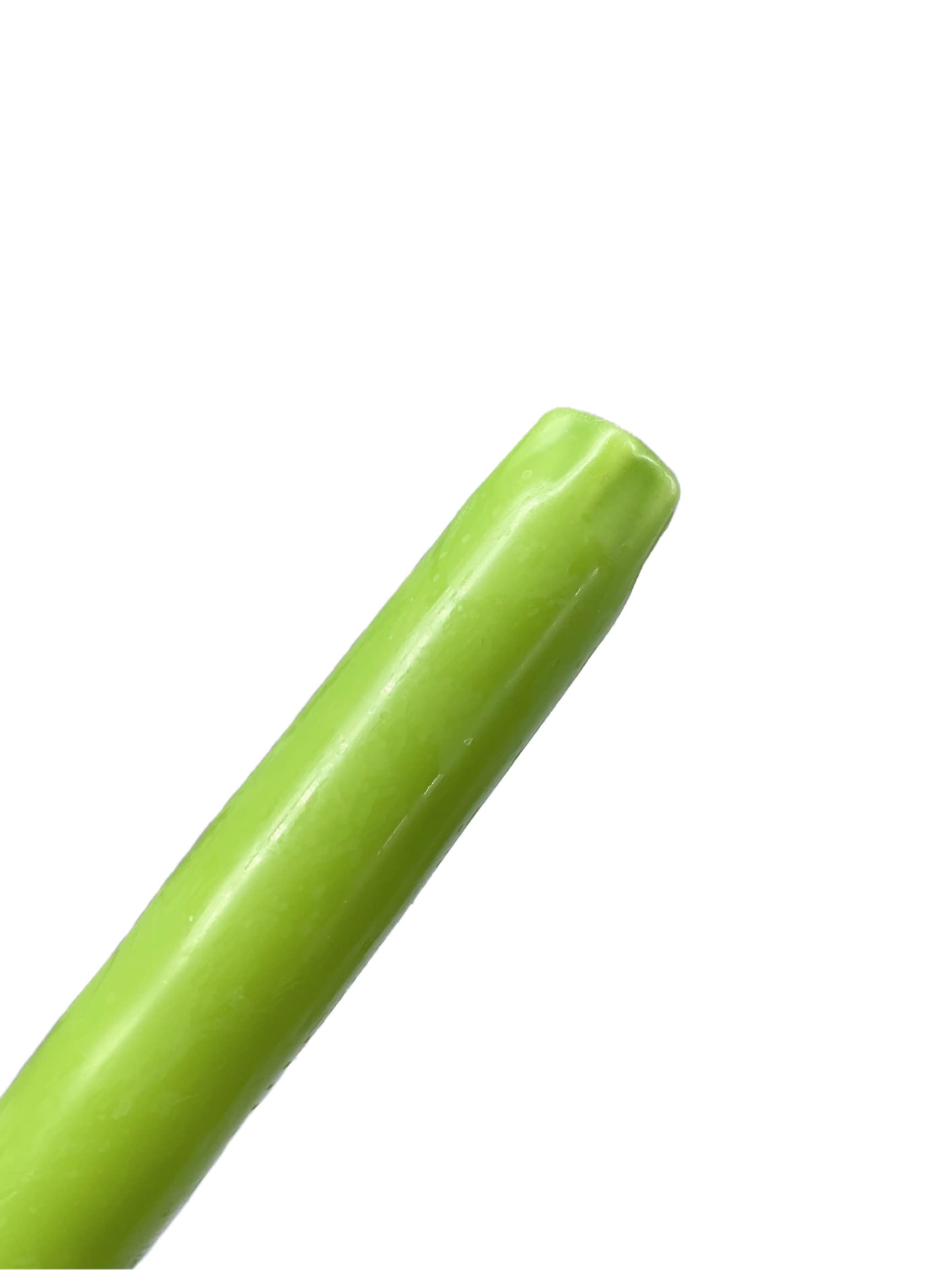 D'light Online Elegant Unscented Fresh Lime Green Taper Premium Quality Candles Hand-Dipped  Dripless and Smokeless - Set of 12 Individually Wrapped (12 Inch  Fresh Green)
