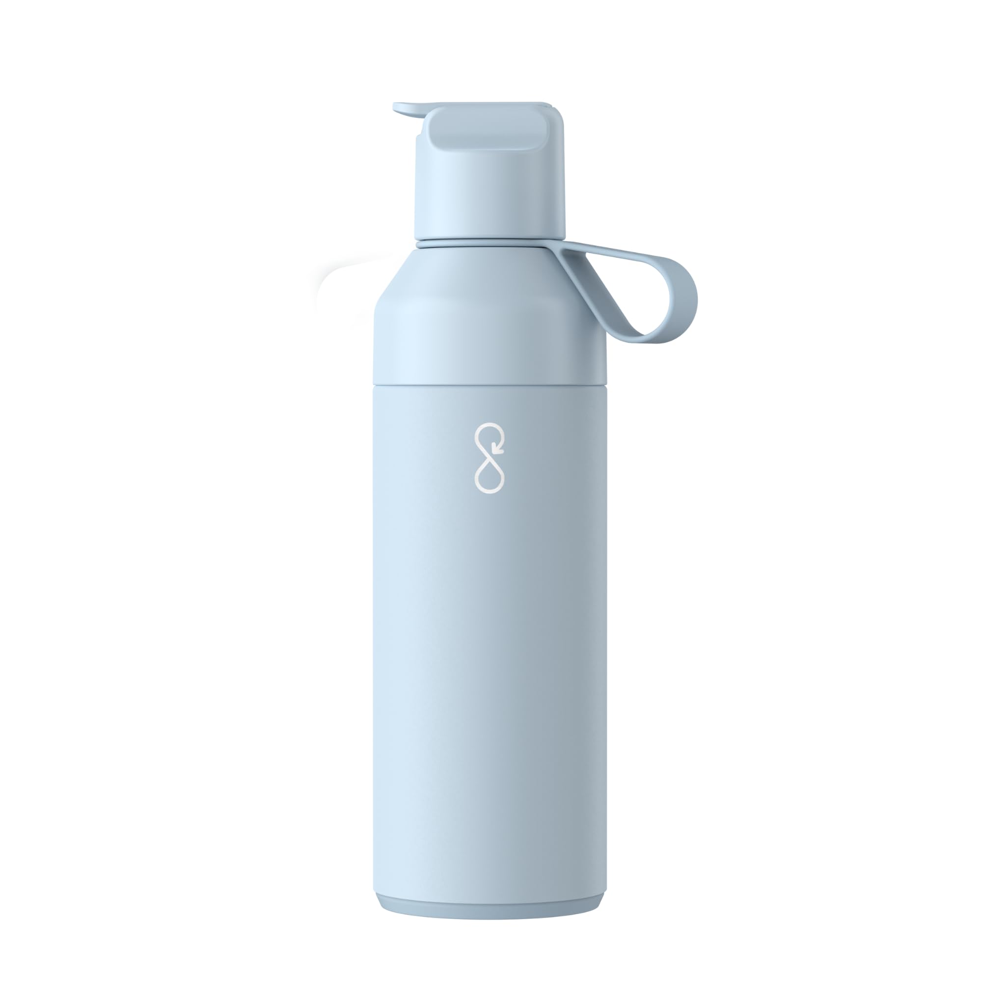 Ocean Bottle Go 17 oz | Stainless Steel Water Bottle | Reusable & Sustainable | Keeps Drinks Cold & Hot | Eco Friendly Gift (Ice