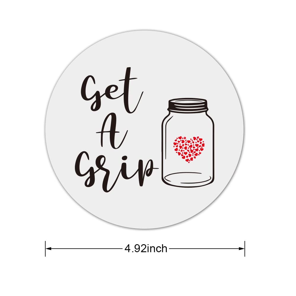 Get A Grip Silicone Jar Gripper Pads Round Coasters Multi-Purpose Non Slip Heat Insulation Bottle Lid Openers Gift For Seniors W