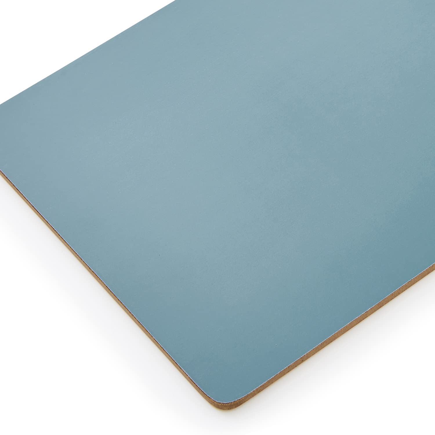 Portmeirion Evergreen Collection Placemats, Azure | Set Of 4 | Heat Resistant Mats | Corkbacked Board | Hard Placemat Set For Di