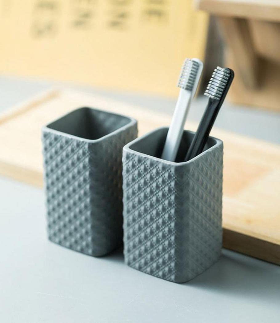 Jessie 3 Or 4-Piece Ceramic Bath Accessory Set Includes Liquid Soap Lotion Dispenser, Toothbrush Holder, Tumbler, Soap Dish Embo