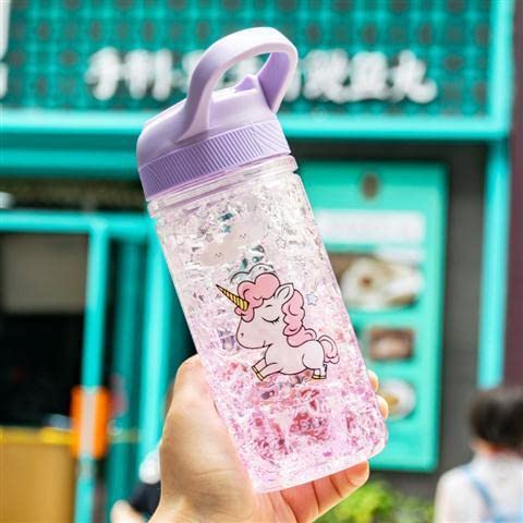Ootd Unicorn Water Bottles For Girls, Cute Girls Water Bottles For School, Girls Unicorn Water Bottle With Straw And Safety Lock