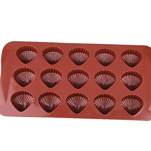 Elome Silicone Sea Shell Mold Baking Mould Ice Cube Tray For Chocolate, Soap, Candle, Madeleines, Fondant Birthday Cake Decorati