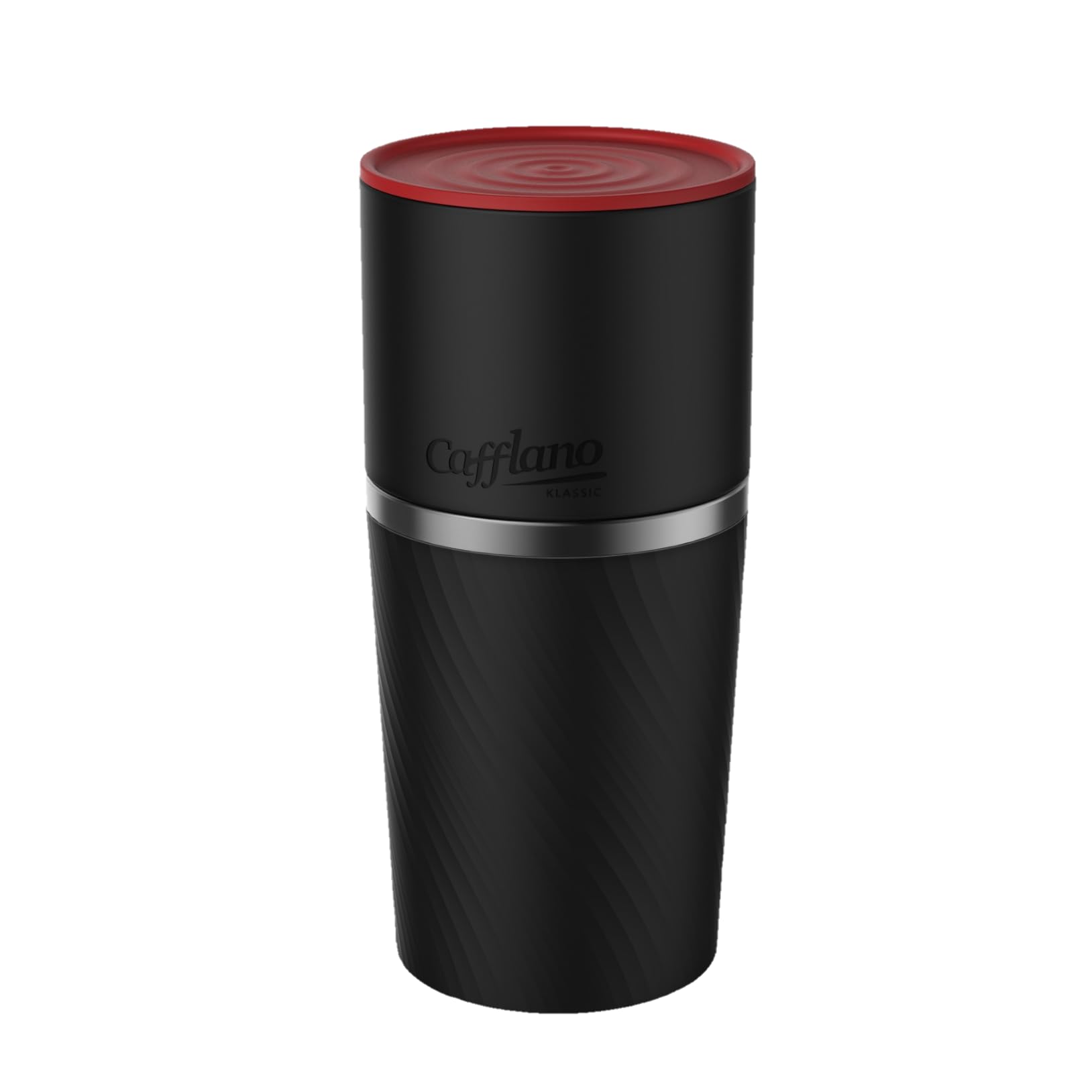 Cafflano Klassic : All-In-1, Drip Kettle+Grinder+Permanent Stainless Filter Dripper+Double-Wall Tumbler, Pourover, Coffee Maker