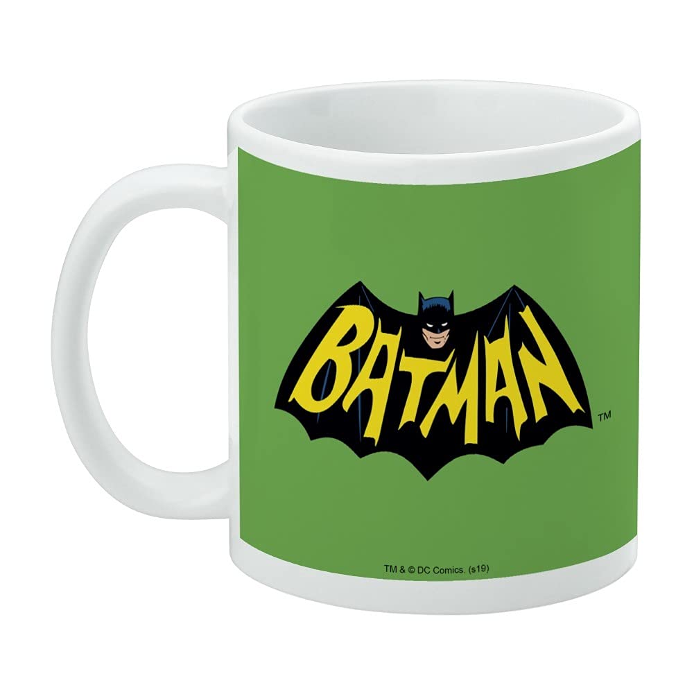 Graphics & More Batman Classic Tv Series Logo Ceramic Coffee Mug, Novelty Gift Mugs For Coffee, Tea And Hot Drinks, 11Oz, White