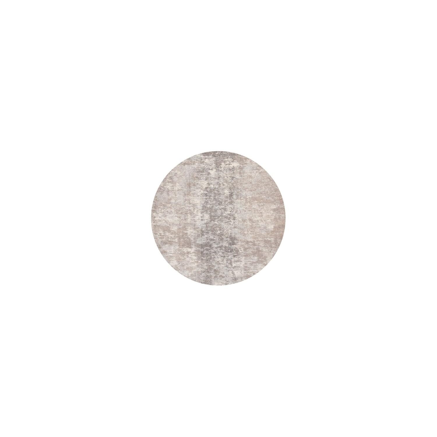 SAFAVIEH Madison Collection Area Rug - 3 Round, Grey & Beige, Modern Abstract Design, Non-Shedding & Easy Care, Ideal for High 