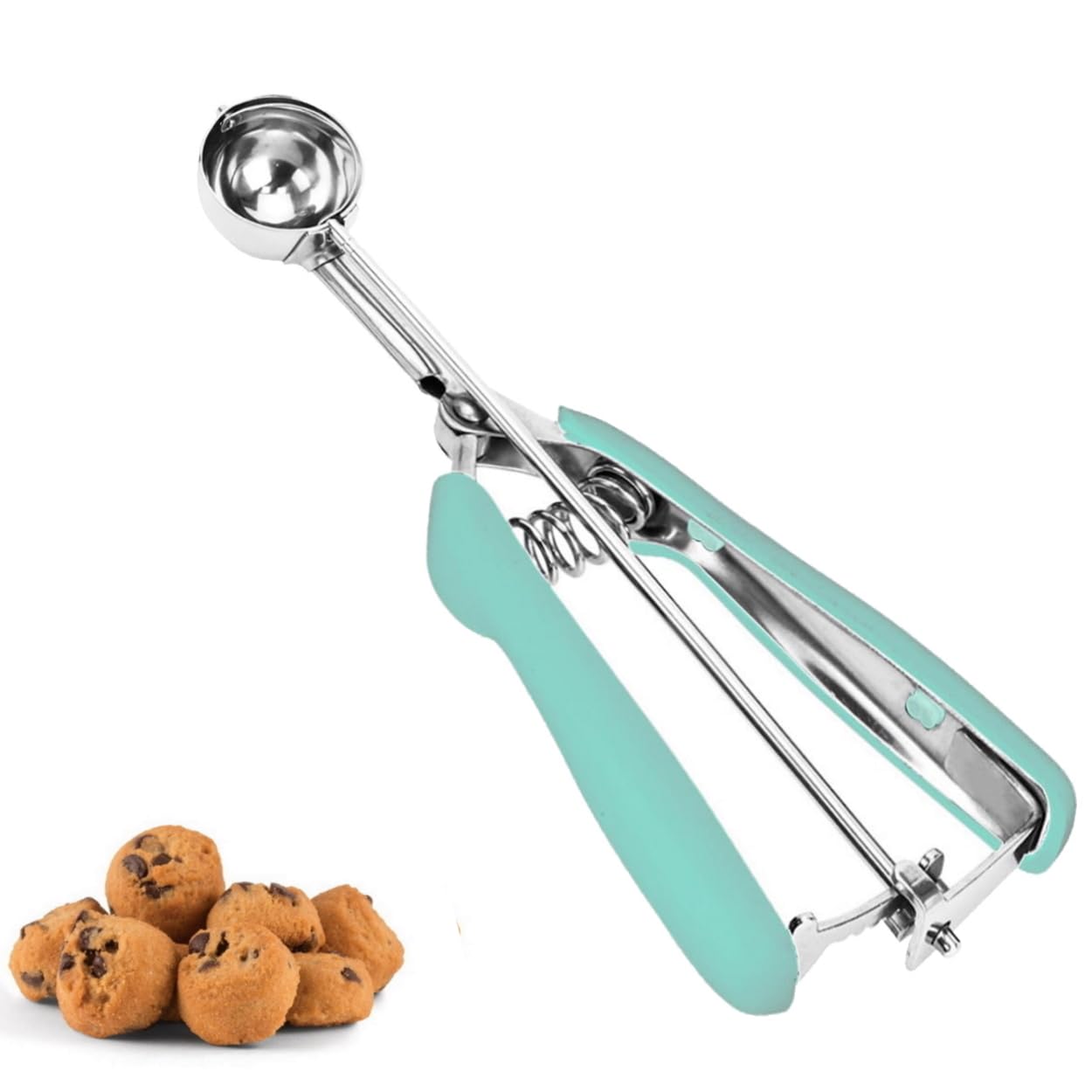 Extra Mini Cookie Scoop for Baking, 1 tsp / 5 ml Cookie Scooper, 18/8 Stainless Steel Cookie Scooper for Baking, Cookie Dough Sc