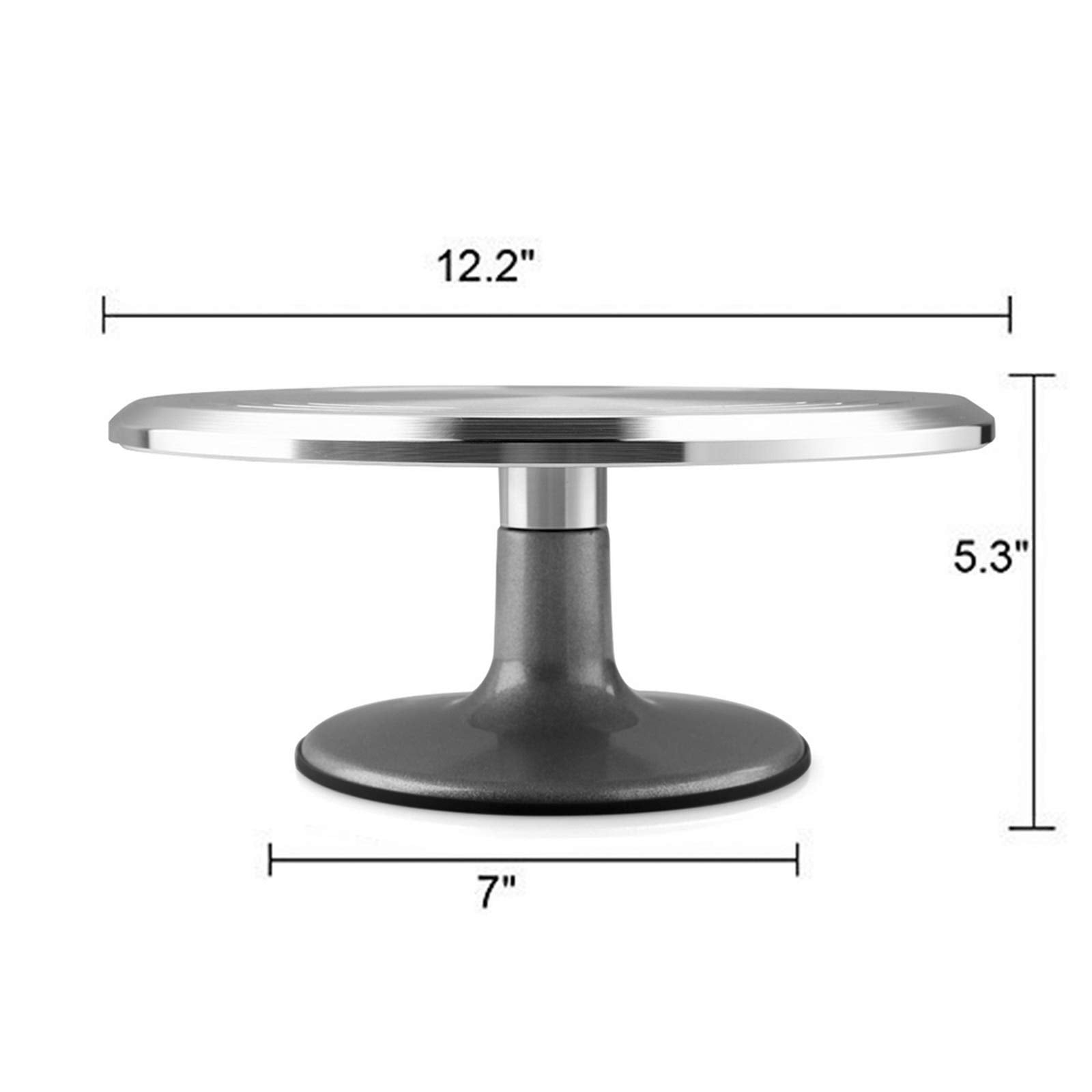 Uten Cake Stand 12 Inches Aluminium Cake, Cake Turntable, Cake Spinner, Decorating Display Standble, Easy To Use Revolving, Made