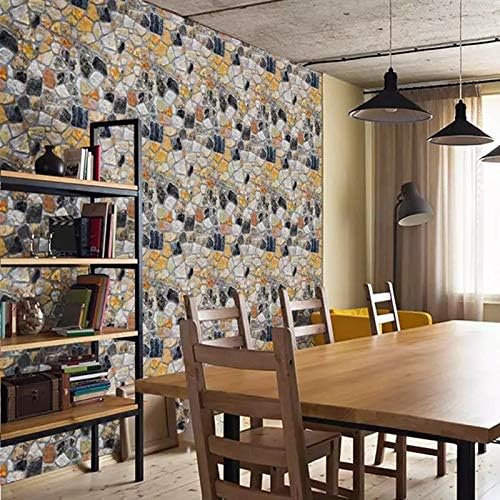 Univocean 3D Modern Brick Design Wallpaper, Wall Poster, Wall Sticker, Pvc Adhesive For Bedrooms, Living Room, Hall, Kids Room,