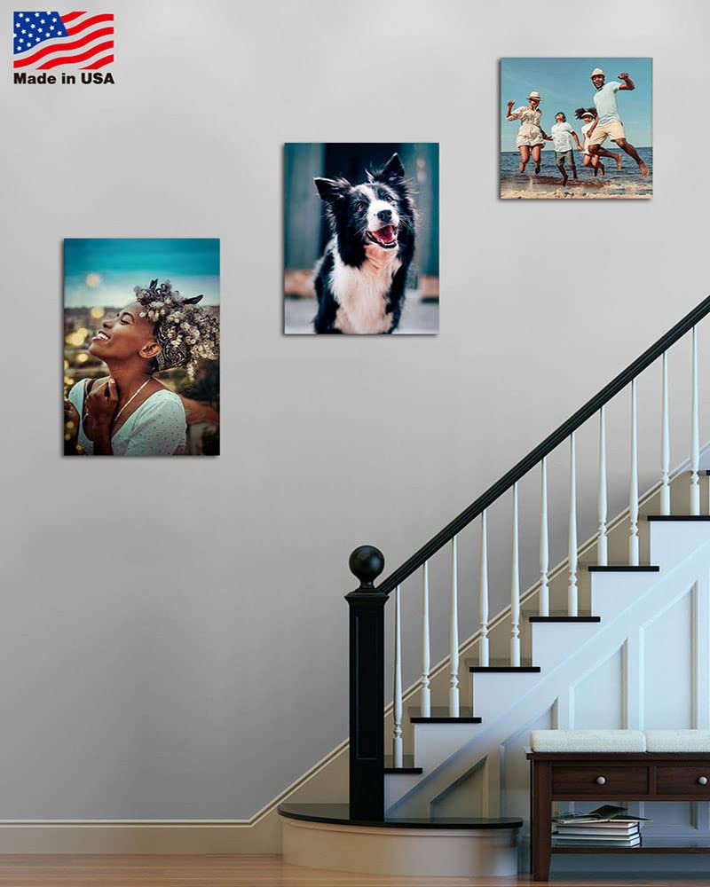 Signleader Canvas Prints With Your Family Photos, Personalized Canvas Wall Art, Gallery Square Wall Print For Living Room - 12X1