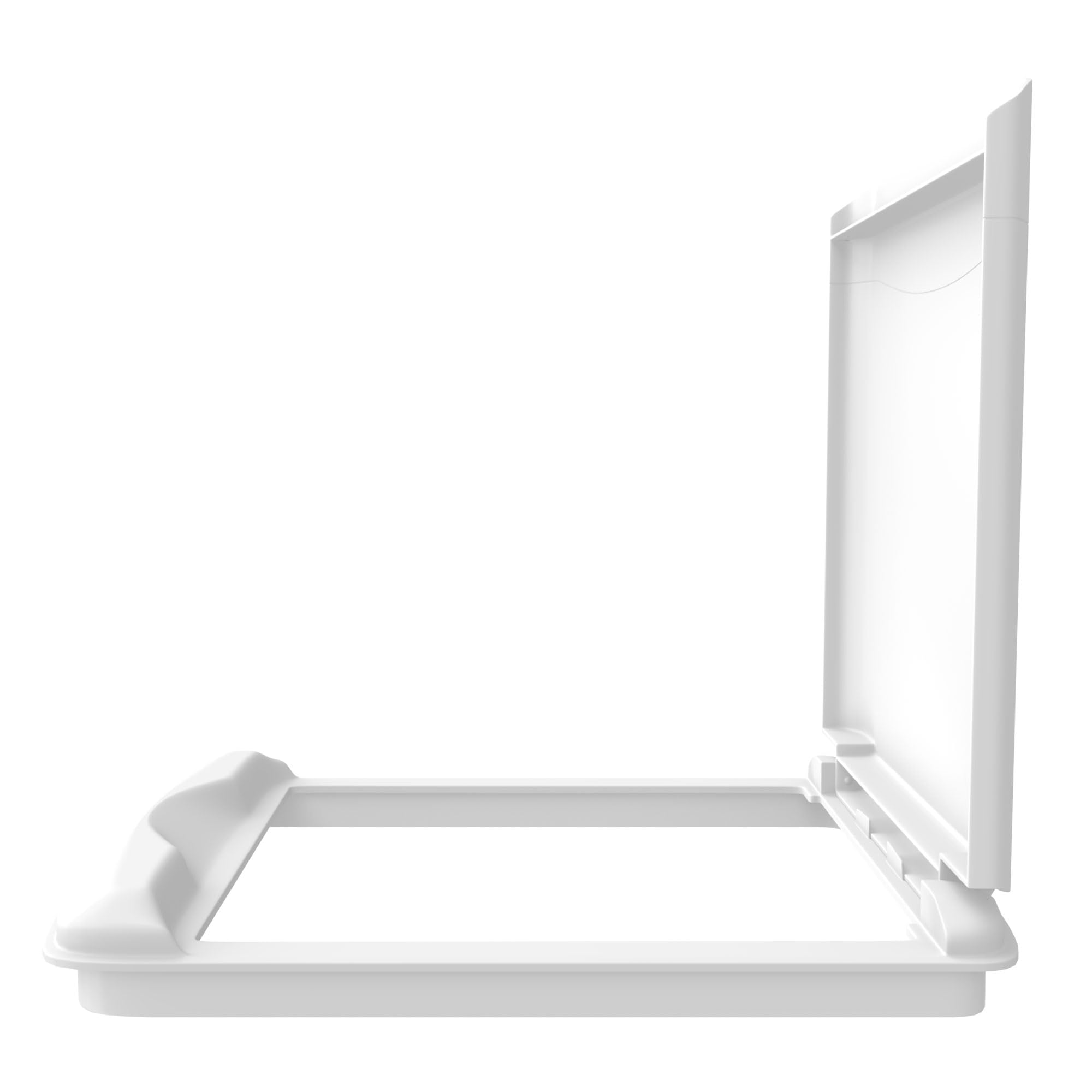 Rev-A-Shelf 35 Qt Under Sink Garbage Can Lid for Base Kitchen and Bathroom Cabinet  Replacement Plastic Trash Bin Lid Only  White  RV-35-LID-1