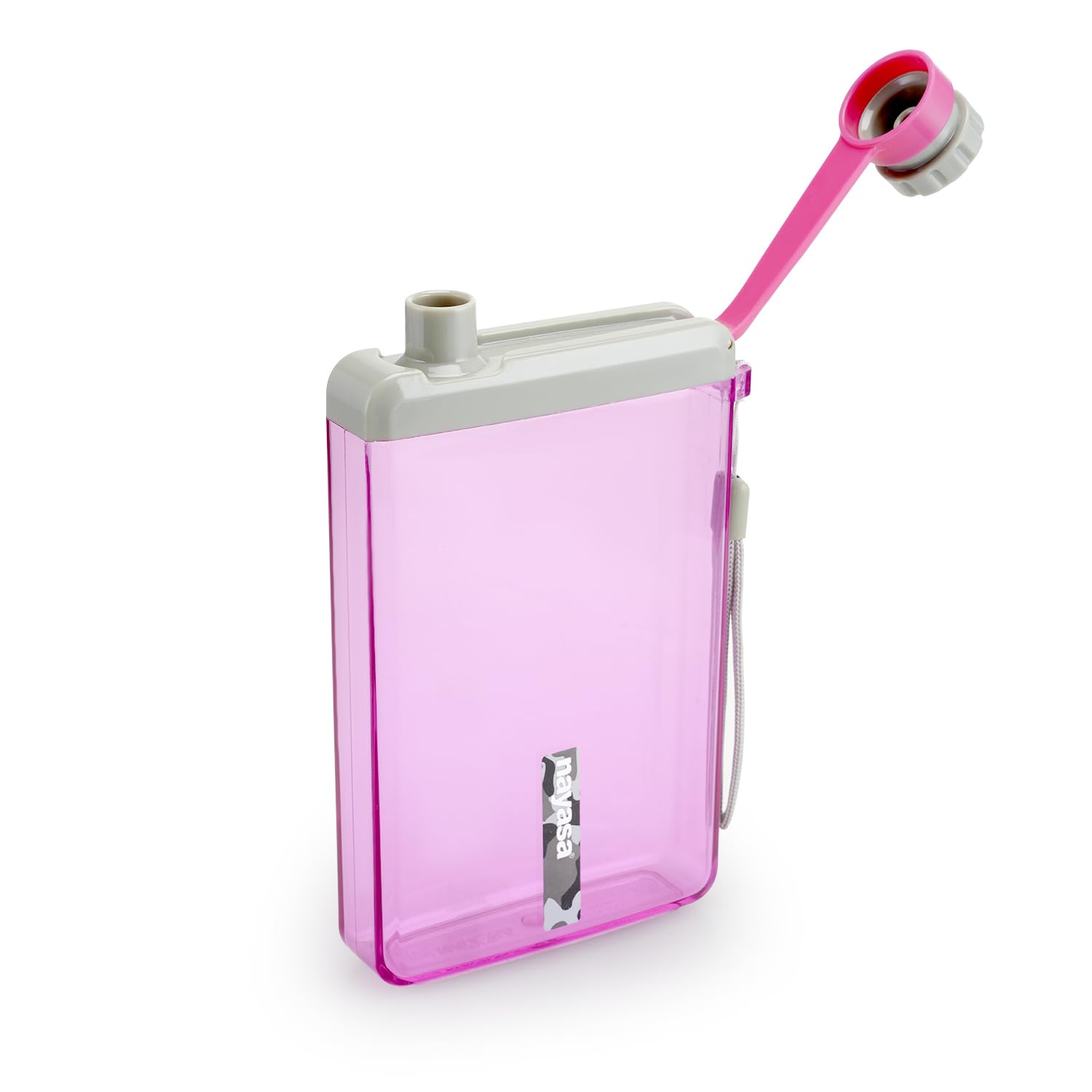 Nayasa Zelda 450 Ml Bpa Free | Leak Proof | Slim Body | Compact Size | Notebook Water Bottle For School, College & Office | Pink