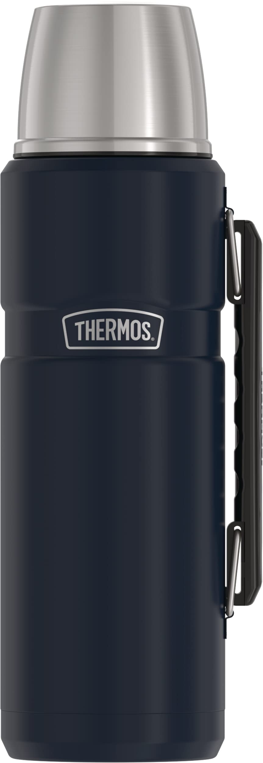 Thermos Stainless King Vacuum-Insulated Beverage Bottle, 68 Ounce, Midnight Blue