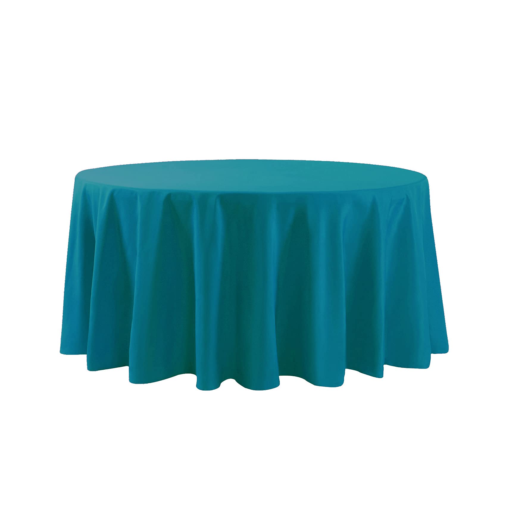 132 Inch Round Tablecloth Washable Polyester Table Cloth Decorative Table Cover For Wedding Party Dining Banquet(132 Inch, Carib