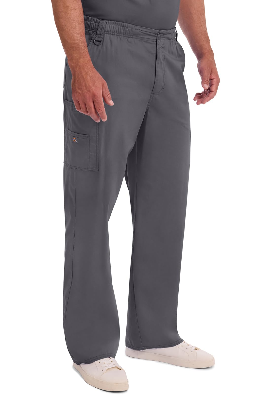 Dickies Mens Big And Tall Signature Elastic Waist Scrubs Pant, Pewter, Xxxx-Large