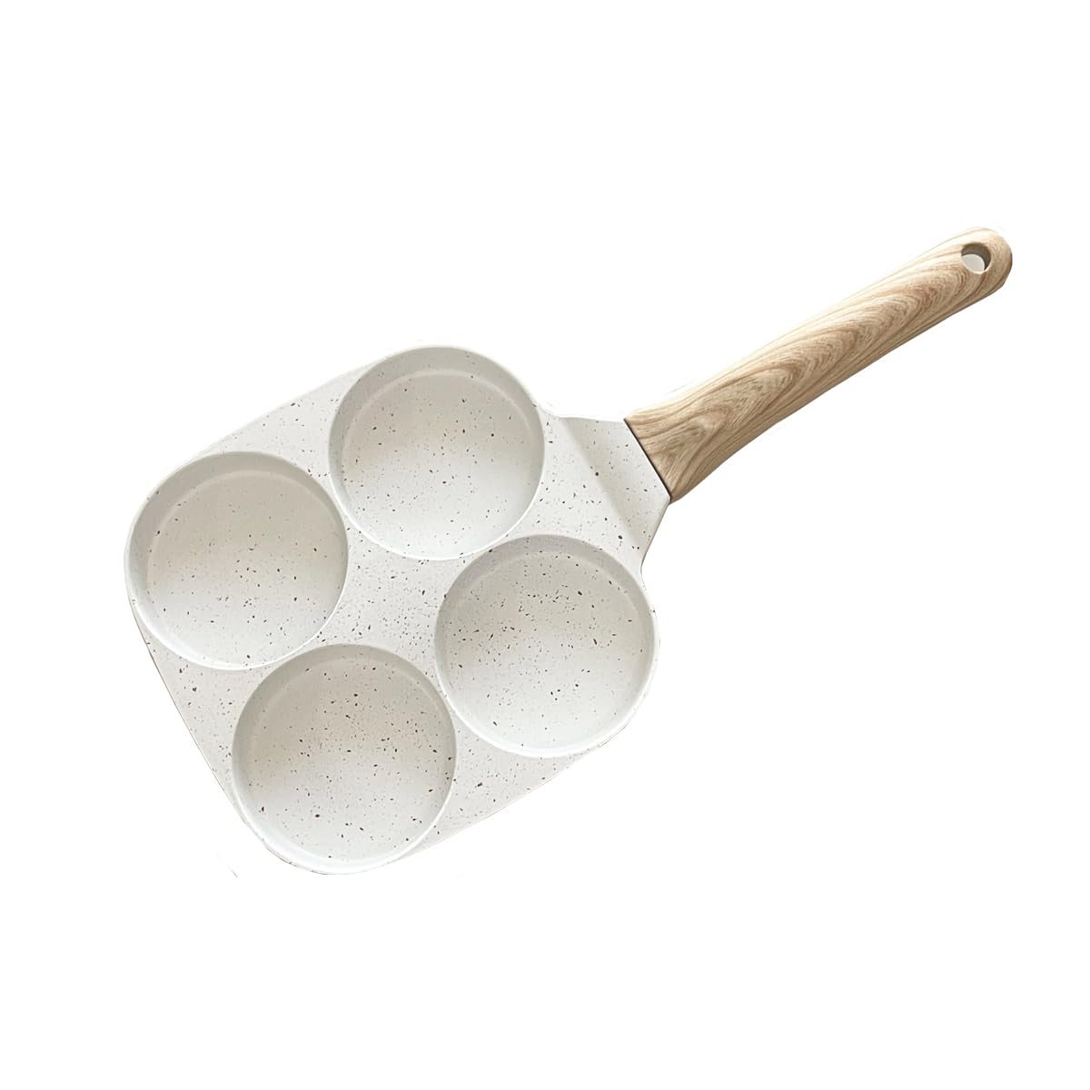 Unoschrim Four Egg Frying Pan, Egg Pan Non Stick Omelette Pan, Suitable For Gas Stove Induction Cookware, Food Grade Granite Min